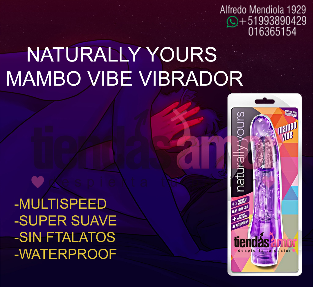 VIBRADOR VELOCIDADES JELLY MAMBO VIBE NATURALLY YOURS